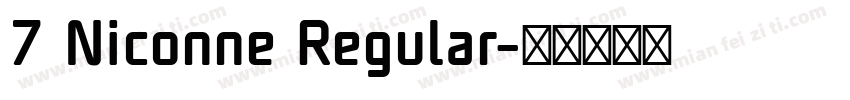 7 Niconne Regular字体转换